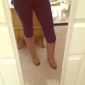 Grey Fergie boots