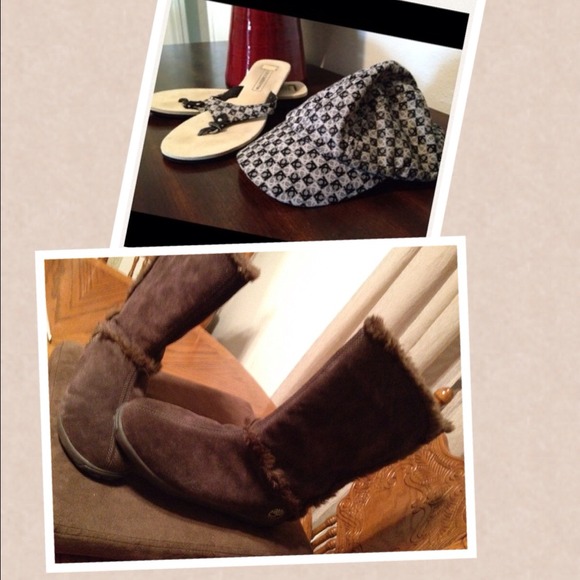 Boots flip flops and hat 😄reserved😄