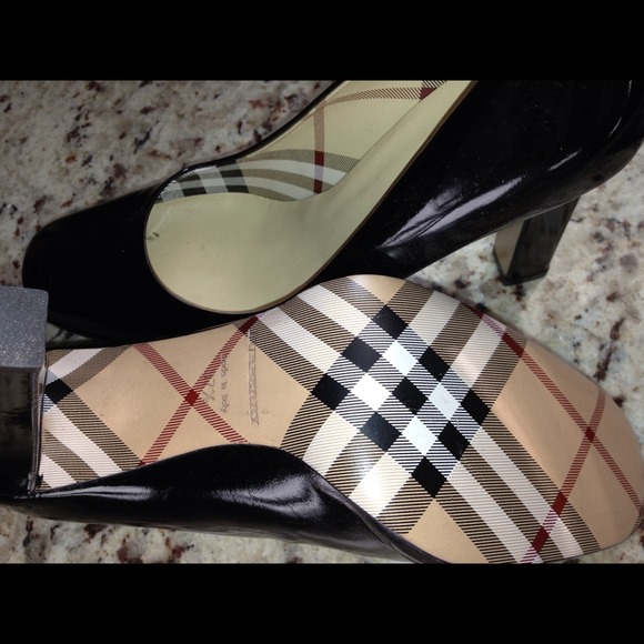 Brand new burberry black high heels. With dust bag