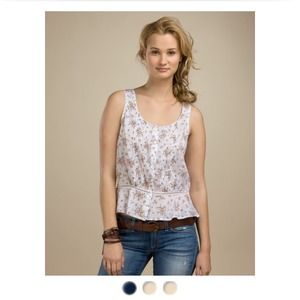 Lucky brand floral tank sz m. NWOT!