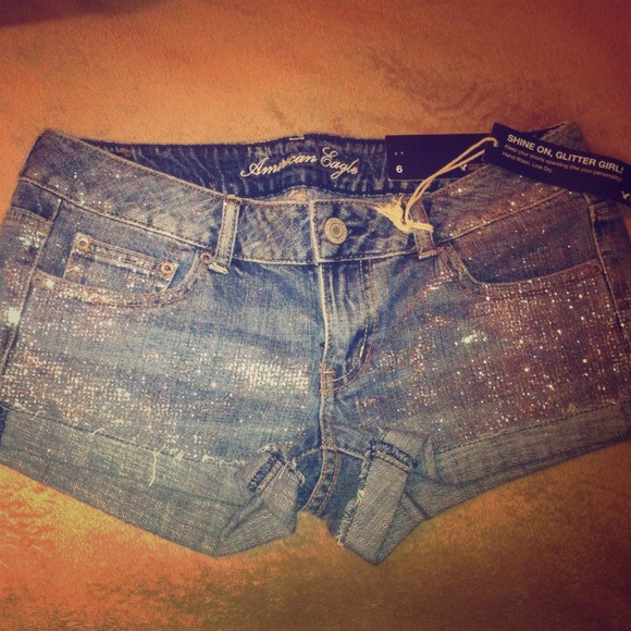 BRAND NEW AE glitter shorts