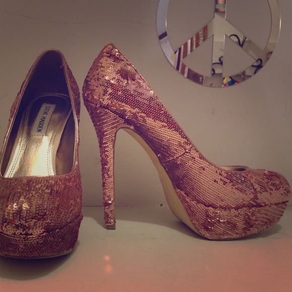 Steve Madden sequin heels