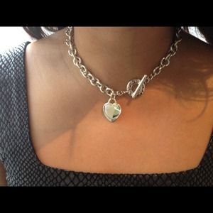 Tiffany and co heart toggle necklace