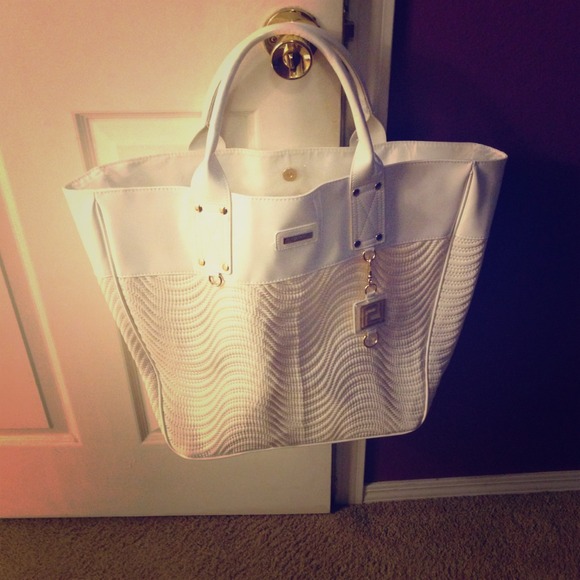Big white beach bag/ everyday bag