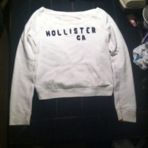 White w/navy lettering Sweatshirt