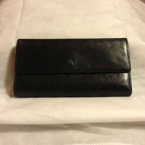 Monsac black leather wallet
