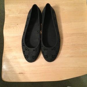 Brand New Rubber Gucci Flats, purchased at Saks