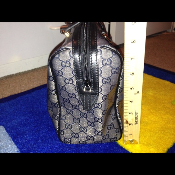 Gucci Metallic Black Crystal Boston Handbag - Picture 3 of 4