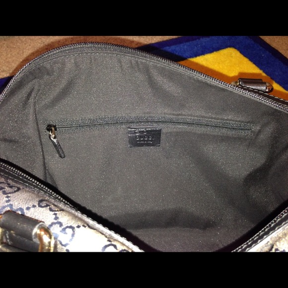 Gucci Metallic Black Crystal Boston Handbag - Picture 4 of 4