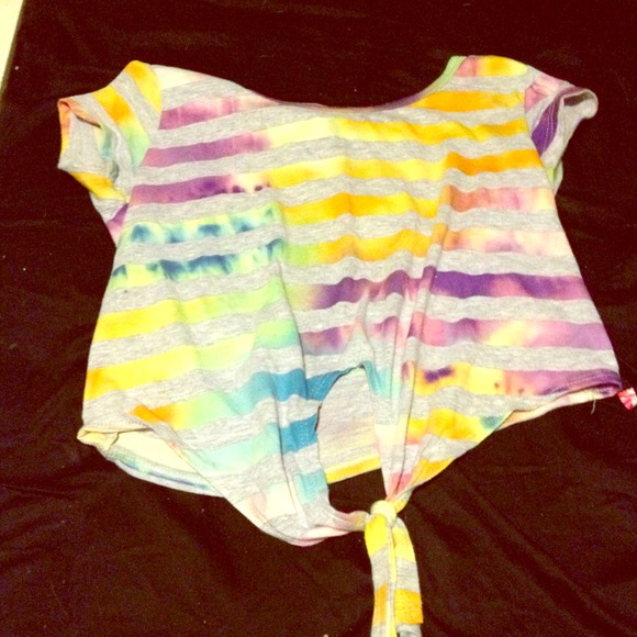 Rainbow crop top