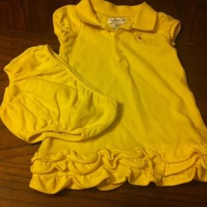 ❌RESERVED❌2 piece baby girl Ralph Lauren dress