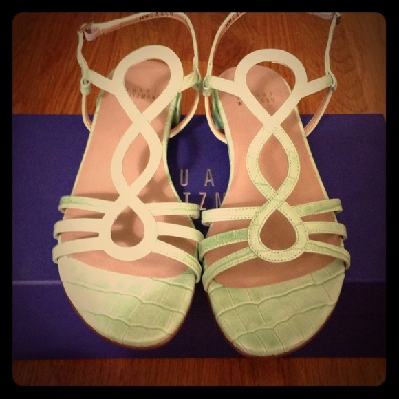 Stuart Weitzman mint green sandals