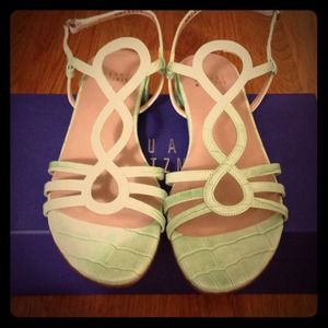 Stuart Weitzman mint green sandals