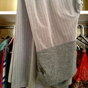 ⛔RESERVED⛔Gray pint stripe slacks.