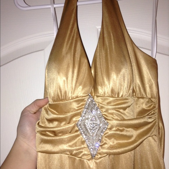 Gold dress