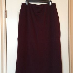 Dark Brown stretch skirt L
