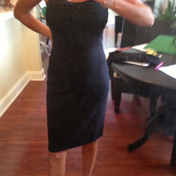 Strapless sheath style dress