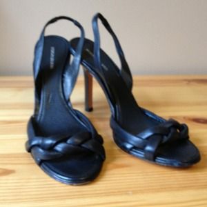 BCBG Maxazria black stilettos.