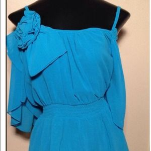 Baby Blue Convertible Strap or Sleeve Top