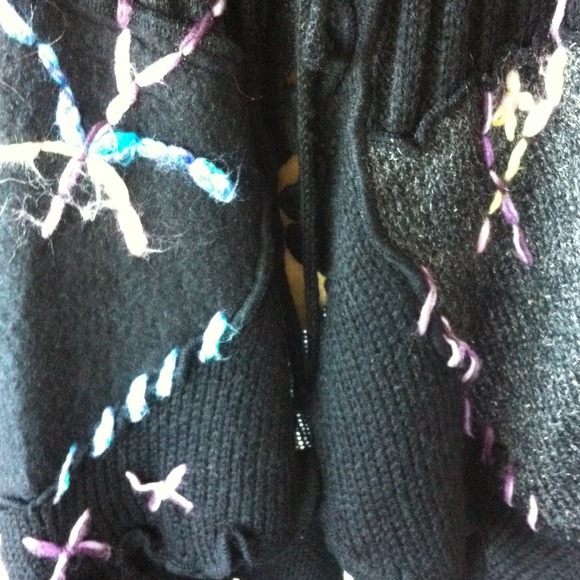 Sloni multi colored ruffled patchwork sweater. - Picture 4 of 4