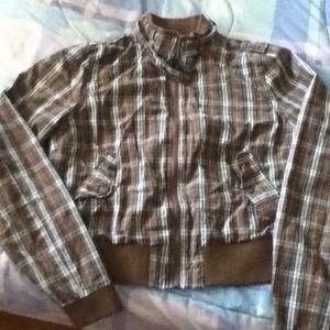 Light weight plaid jacket