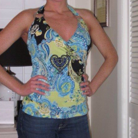 ❌SOLD IN BUNDLE❌ paisley pattern halter top