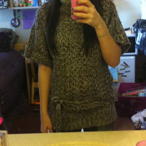 Brown Cowl Neck Sweater Dress/Tunic