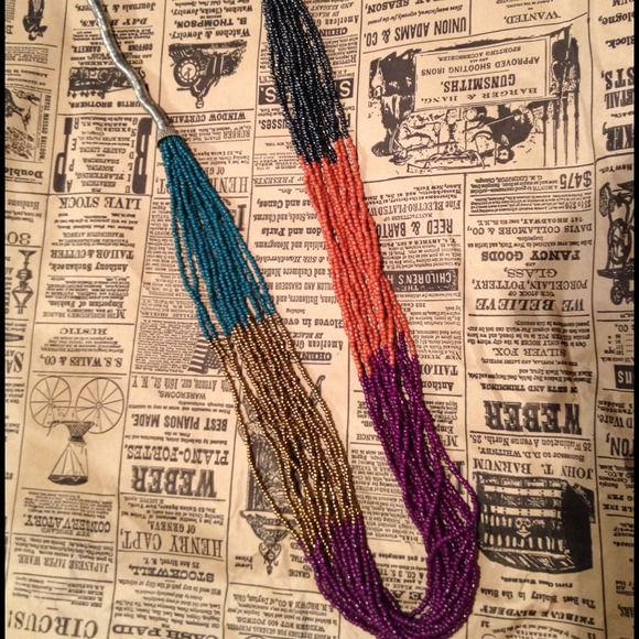 Long statement necklace