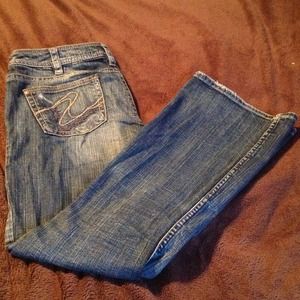 ***BUNDLED*** SOLD Silver "Tuesday" style jeans