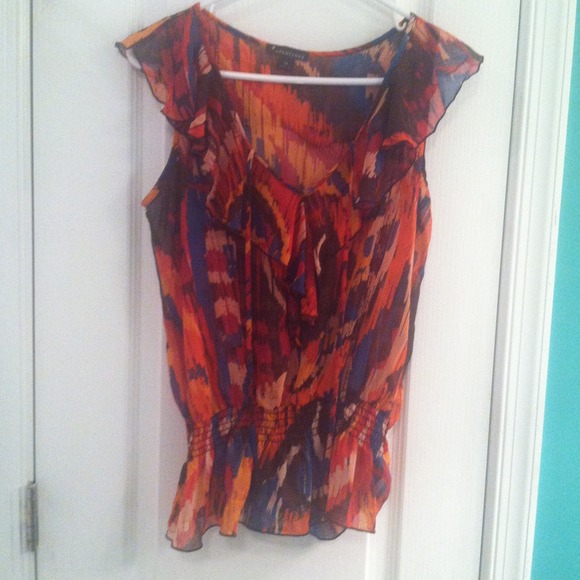 Sheer floral top!!