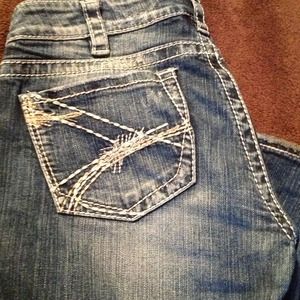 Silver super distressed jeans