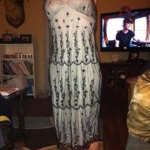 Newport News 16 Beaded Cocktail Dress Size 6
