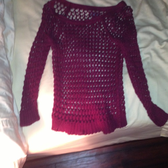 Knit throw over shirt