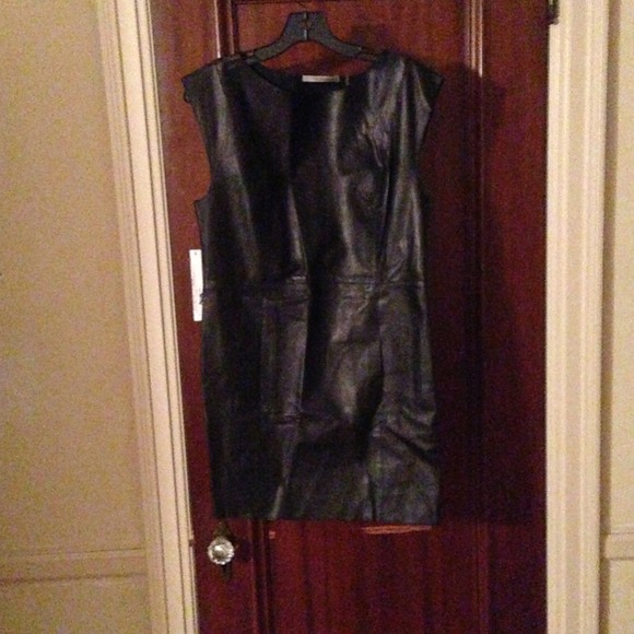NWT leather minidress.  New pics!