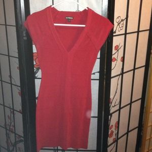 Express Red Bandage Dress
