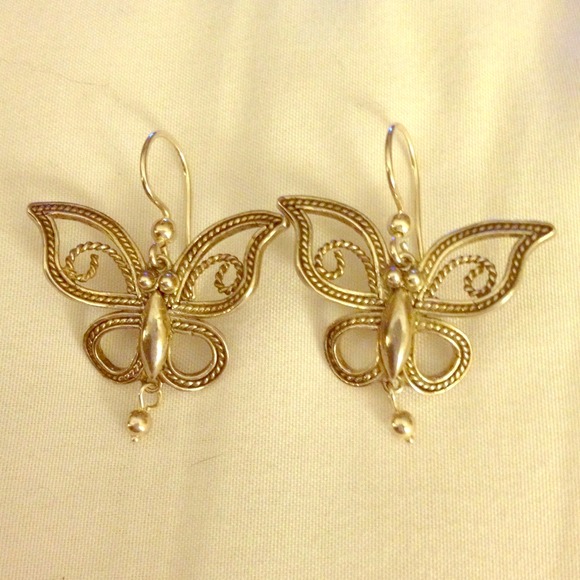❌SOLD❌Butterfly Earrings