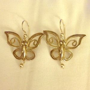 ❌SOLD❌Butterfly Earrings