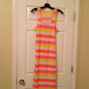 Pastel colored maxi dress