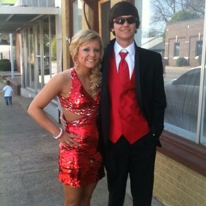 Red prom dress