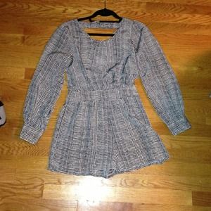 Adorable black and white romper