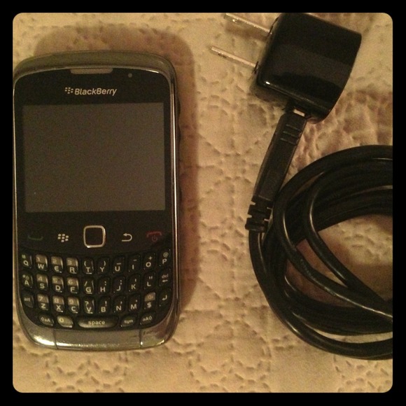 Blackberry Curve and charger.