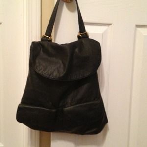 Charlotte Russe faux leather back pack purse.