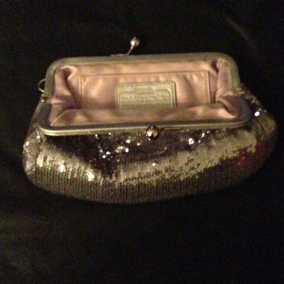 Coach Sequin Large Wristlet - Picture 2 of 2