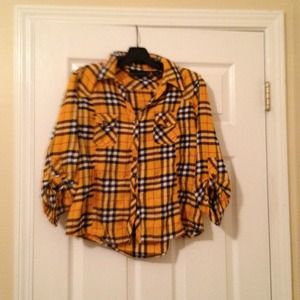 Plaid JCP "lumber jack" style shirt.