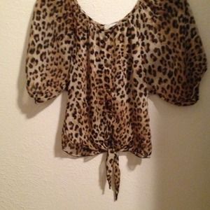 -RESERVED- Leopard print blouse