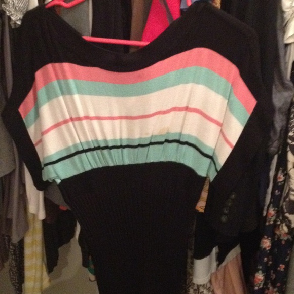 Striped blouse long length