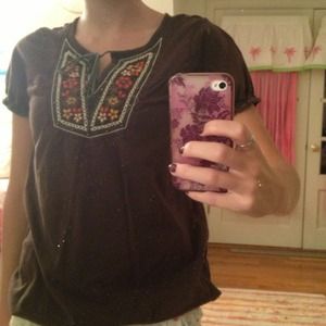 Brown short sleeve shirt!