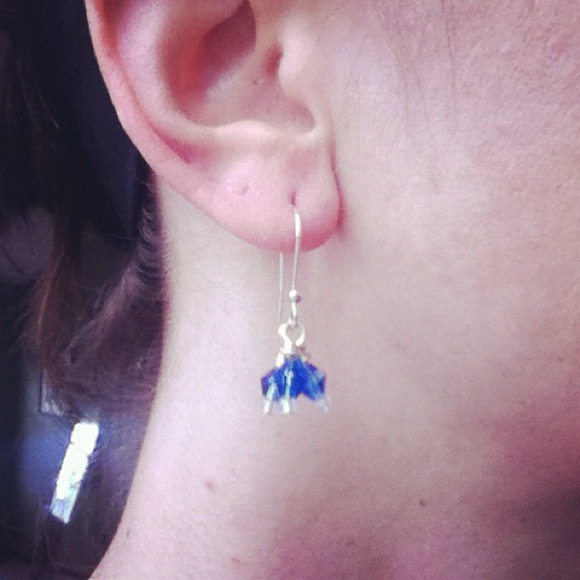 REDUCED!!  Handmade water droplet earrings - Picture 2 of 2