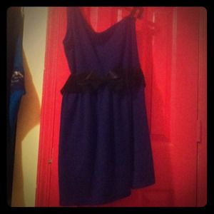 🔵REDUCED🔵👌One shoulder navy blue dress