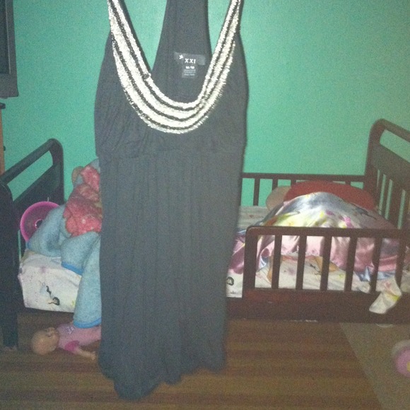 Black halter top